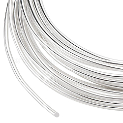 BENECREAT 15 Gauge Sliver Plated Craft Wire Tarnish Resistant Brass Jewelry Wire for Beading, Earrings, Bracelets, Wrapping, Jewelry Findings Making, 9.8FT