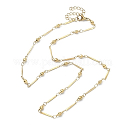 Placcatura ionica (ip) 304 collane con catena a maglie in acciaio inossidabile da donna, oro, 17.72 pollice (45 cm)