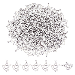 DICOSMETIC 120Pcs Stainless Steel Bird Pendants Hollow Style Jewelry Making Charms Dove Pendant for Necklace Bracelets Earrings Crafts Making Supplies, Hole: 0.9mm