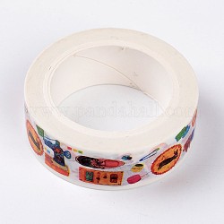 Flüchtige Zeitmuster DIY Scrapbook dekorative Papierbänder, Klebebänder, Farbig, 15 mm, 10 m / Rolle