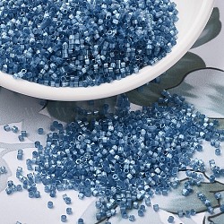 Perline miyuki delica, cilindro, perline giapponesi, 11/0, (db1811) raso di seta blu crepuscolo tinto, 1.3x1.6mm, Foro: 0.8 mm, circa 10000pcs/scatola, 50 g / borsa