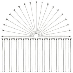 PandaHall Elite 400Pcs 304 Stainless Steel Ball Head Pins for Craft Jewelry Making, Stainless Steel Color, 40x0.7mm, 21 Gauge, Head: 2mm