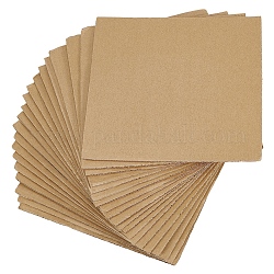 Corrugated Cardboard Sheets Pads, for DIY Crafts Model Building, Rectangle, BurlyWood, 20x30x0.4cm