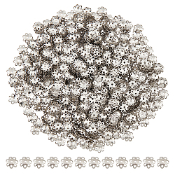DICOSMETIC 1000Pcs Multi-Petal Flower Cap Hollow Flower Shape Cup Flower End Cap Spacers Cord Ends Spacer Bead Cap Stainless Steel Cap for DIY craft Earring Bracelet Necklace Jewelry Making, Hole: 1mm