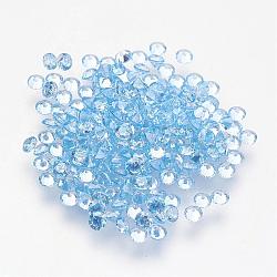 Aquamarine Cubic Zirconia Cabochons, Diamond Shape, Light Sky Blue, 6x4mm