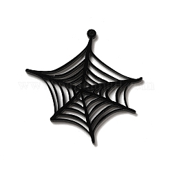 Halloween undurchsichtige Acrylanhänger, Hexagon, 54x53x2 mm, Bohrung: 1.6 mm