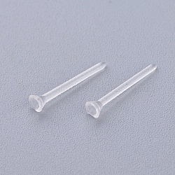 Risultati di orecchini in plastica per orecchini, chiaro, 2 mm, pin: 0.7 mm, su 1500 pc / sacchetto