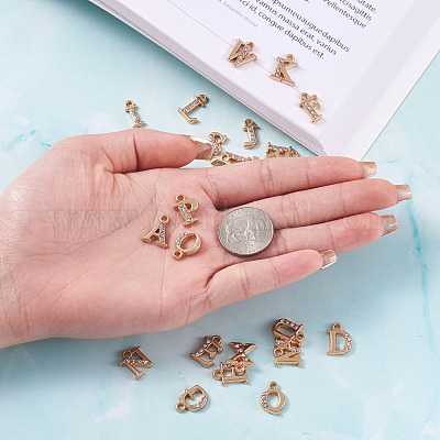 Подвески сплава Rhinestone&nbsp;ALRI-T008-01G-1