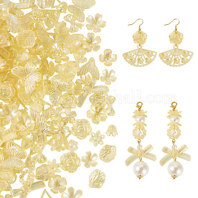 182шт 100г прозрачные акриловые бусины OACR-TA0003-69B-1