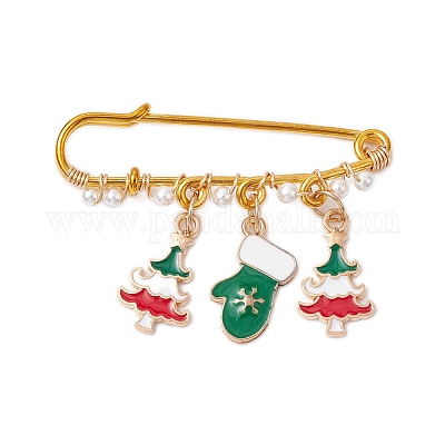 3 шт. 3 стиля рождественская тема железная булавка брошь JEWB-BR00178-1