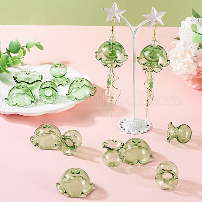 6 комплект прозрачных стеклянных колпачков GLAA-BY0001-07D-1