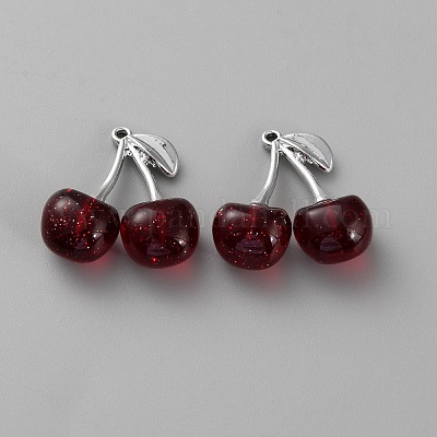 Подвески из сплава смолы&nbsp;RESI-WH0038-08P-1