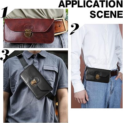 2 шт. поясная сумка из искусственной кожи AJEW-NB0003-40-1