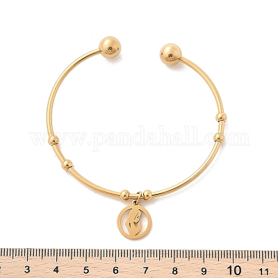 201 браслет-манжета из нержавеющей стали BJEW-M284-20G-1-1