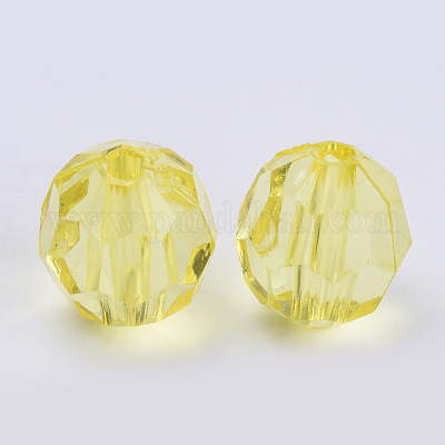 Прозрачные акриловые бусины&nbsp;X-TACR-Q257-10mm-V21-1