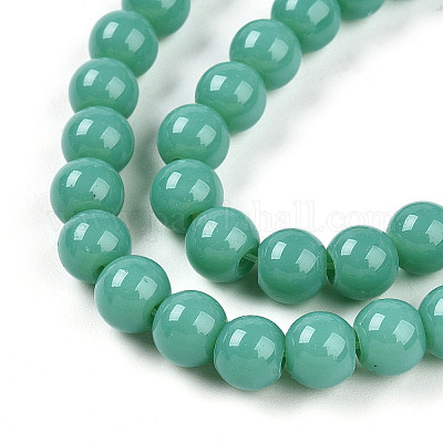 Запекание окрашенных непрозрачных стеклянных бусин GLAA-T032-P6mm-12A-1-1