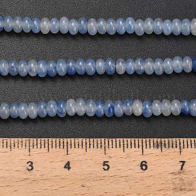 Естественно авантюрин бисер пряди G-L635-A03-4x2mm-02-1