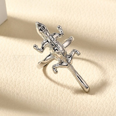 Регулируемые латунные кольца для пальцев для женщин RJEW-B114-02P-1