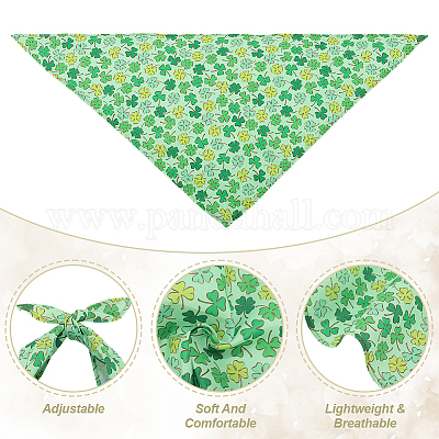 4 шт. 4 стиля треугольный полиэстеровый носовой платок для домашних животных AJEW-CP0006-08B-06-1