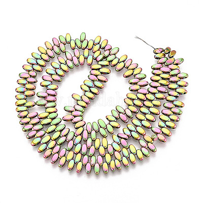 Гальванические нити из синтетических немагнитных гематитовых бусин G-T139-65H-1