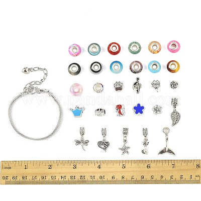 Наборы для самостоятельного изготовления латунных браслетов в европейском стиле DIY-FS0010-09-1