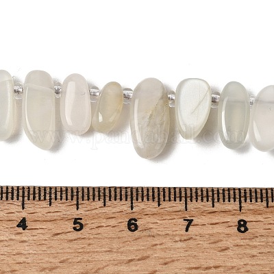 Натуральный лунный камень бисер нитей&nbsp;G-P604-A27-01-1