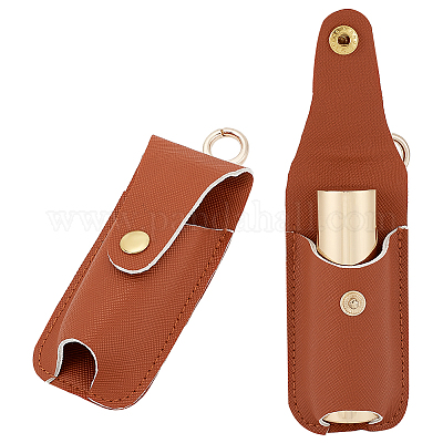 Wholesale PU Imitation Leather Lipstick Pouch Holder Pendant Keychain 