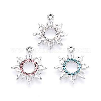 Подвески из сплава со стразами PALLOY-T091-20M-P-1