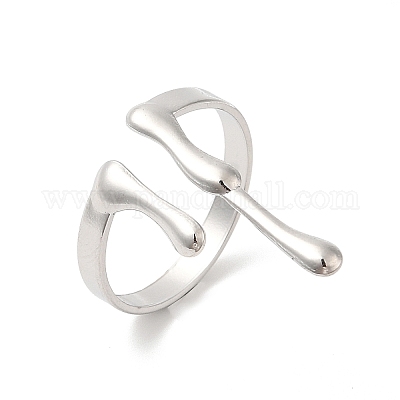 Кольца-манжеты из нержавеющей стали 304 RJEW-L107-001P-1