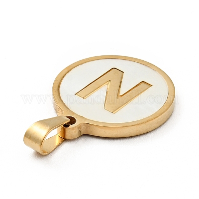 Вакуумное покрытие pvd нержавеющая сталь 304 с подвесками из белой ракушки STAS-G268-01N-G-1