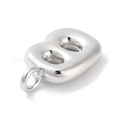 Подвески из латуни с покрытием стойки с буквами-шариками X-KK-C050-01P-B-1