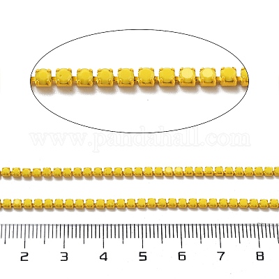 Железная цепочка для стеклянной чашки со стразами CH-U001-01W-1