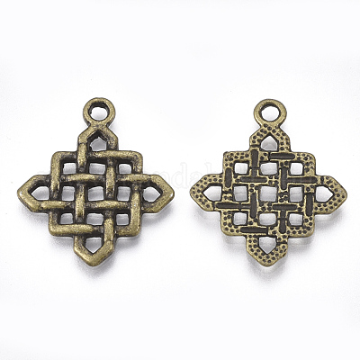 Сплавочные подвески тибетского стиля TIBE-Q092-05AB-RS-1