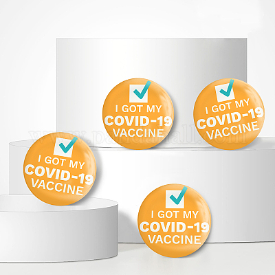 Брошь из белой жести JEWB-WH0012-013-1