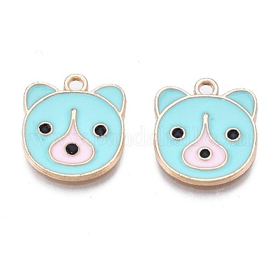 Подвески из эмали и сплава ENAM-N054-75B-1