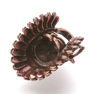 Ретро латунные бусины KK-L006-001R-1