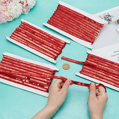 Бусины-пайетки из полиэстера и пластика OCOR-WH0093-19-1