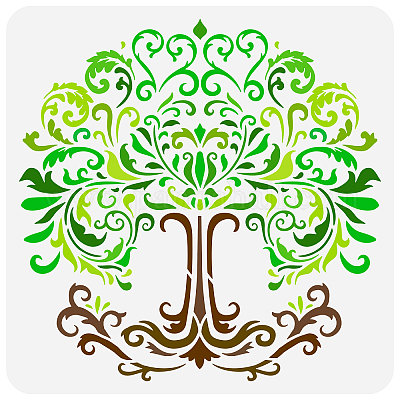 Tree Design Stencil, Reusable Tree Design Stencil, Art Stencil, DIY Craft  Stencil, Large Tree Design Stencil