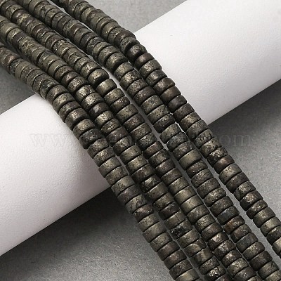 Природного пирита бисер нитей&nbsp;G-L624-I13-2x4mm-1