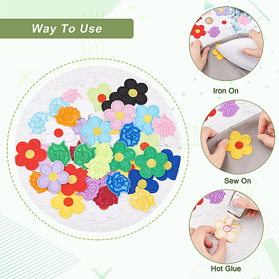 40 шт. 20 стиля в форме розы и цветка с тремя лепестками DIY-AR0003-12-1