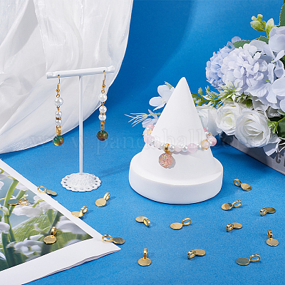 120 шт. сплав клея на плоских подставках для подвески FIND-SP0001-88G-1