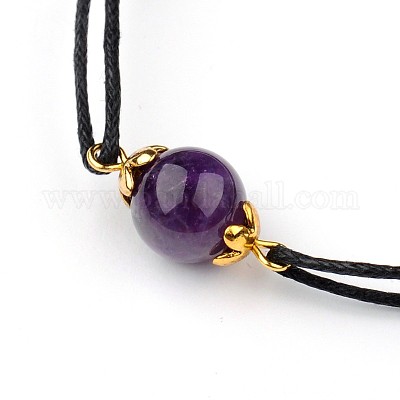 Драгоценный камень регулируемая ссылка браслеты X-BJEW-JB01554-05-1