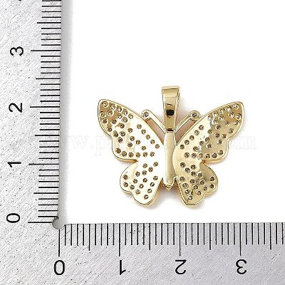 Латунные микро проложить кубического циркония подвески KK-R230-09G-1