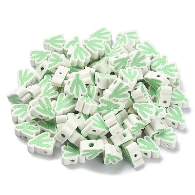 100шт бусины из полимерной глины в форме кактуса CLAY-CJC0003-02-1