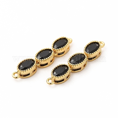 Подвески из экологически чистой латуни с микропаве из кубического циркония X-KK-K165-27G-02-1