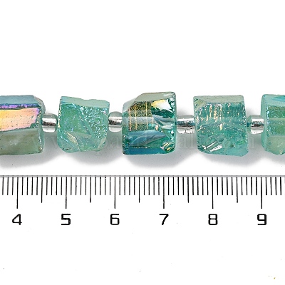 Гальванические природный кварц бисер пряди G-G767-02-18-1