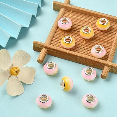 Стеклянные шампала бусины GPDL-YW0001-02G-1