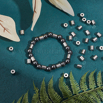 60 шт. 201 бусины из нержавеющей стали STAS-UN0047-53-1