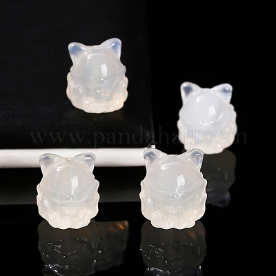 Натуральный агат янь-юань резные бусины в виде девятихвостой лисы PW-WGF640A-01-1