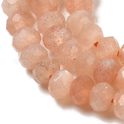 Natürliche sunstone Perlen Stränge&nbsp;G-F460-02-1